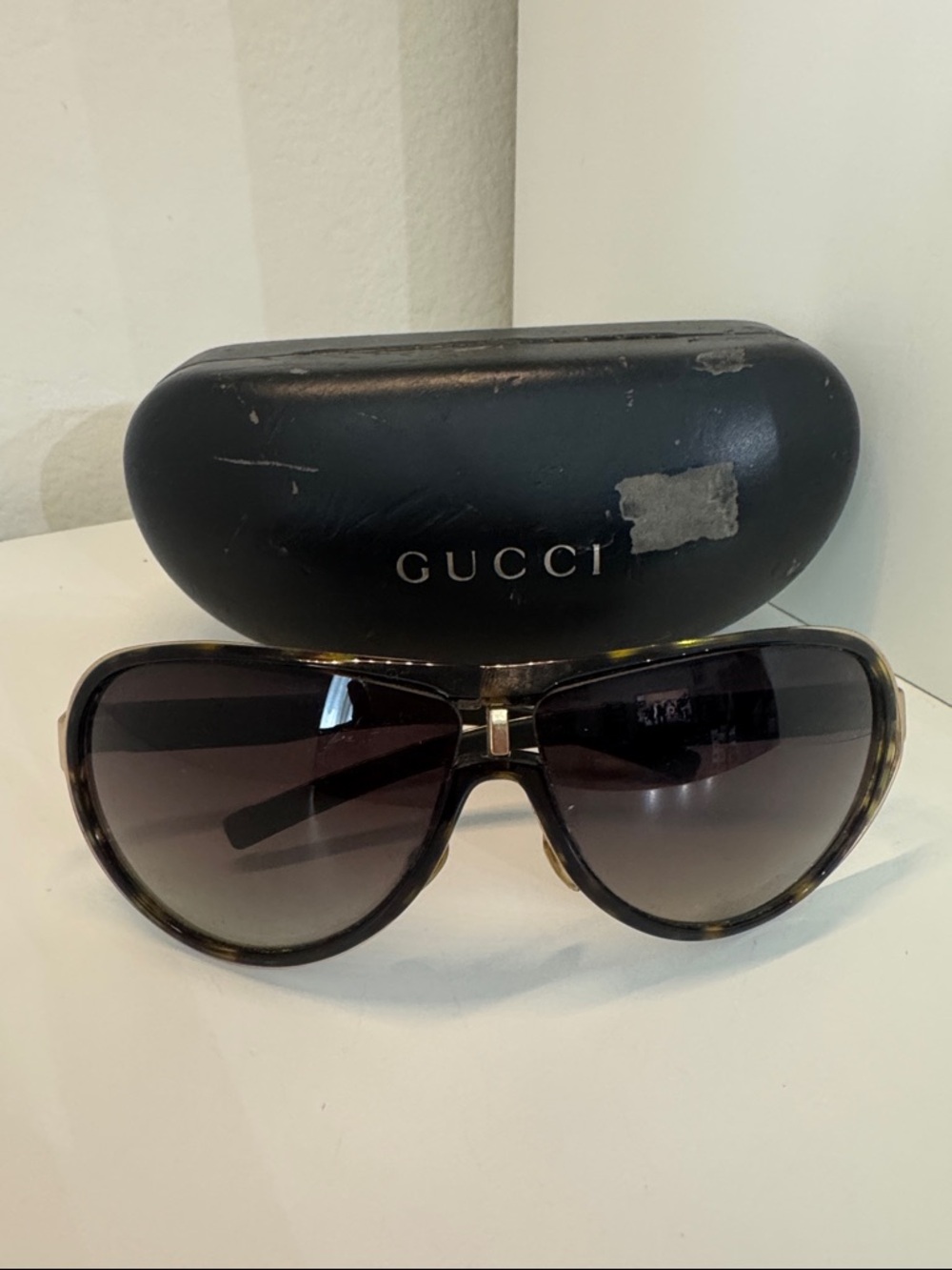Gucci Brown Gradient Aviator Sunglasses - Picture 2 of 10